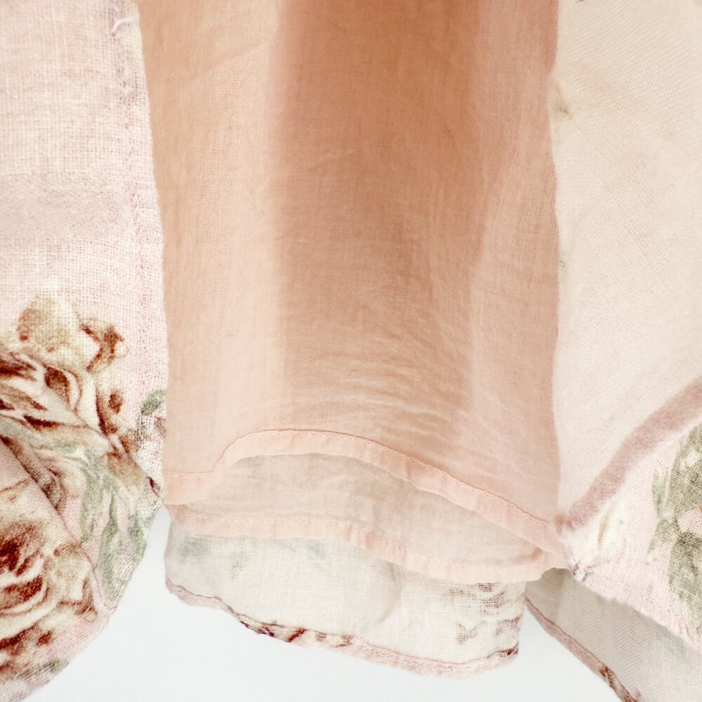 Loveshackfancy Lena Cream linen bow reversible dress vintage floral - Picture 8 of 12